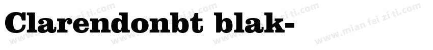 Clarendonbt blak字体转换